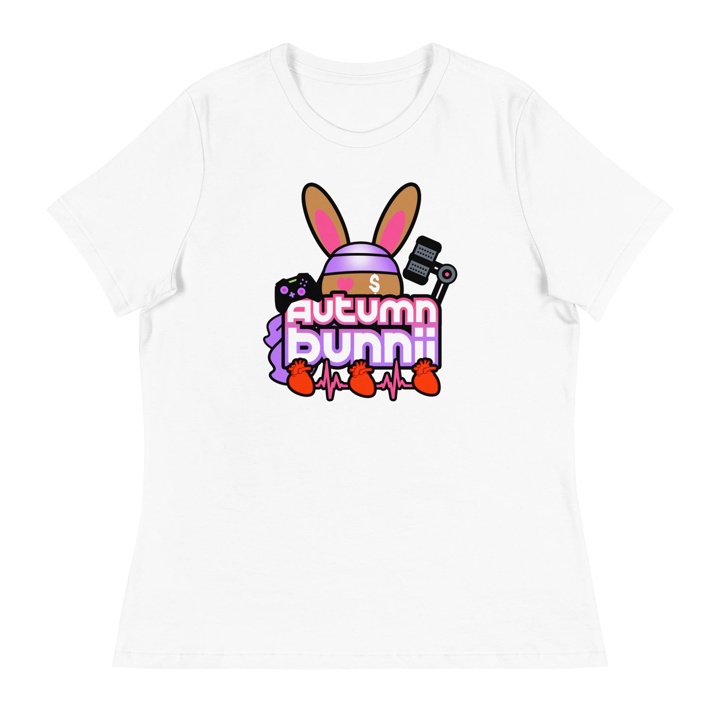 BUNNII GANG "AUTUMN BUNNII" Women's Relaxed T-Shirt